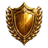 Gold rank emblem